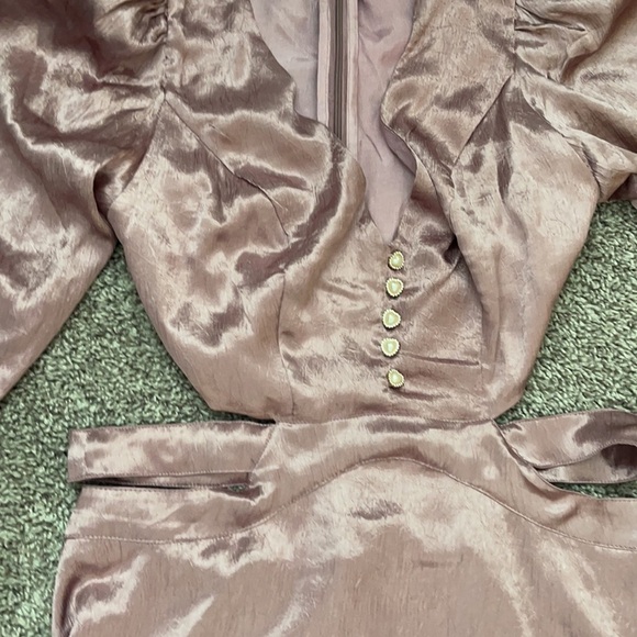 RAHI Luster Champagne Minidress Size XL - Picture 6 of 13